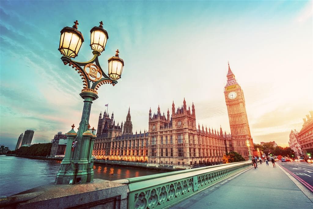 , Letecký poznávací zájazd, Veľká Británia, Londýn pre čarodejníkov, Westminster Bridge a Elizabeth Tower