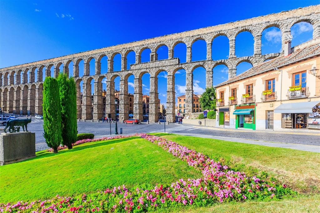 , Letecký poznávací zájazd, Španielsko poklady UNESCO, Segovia, rímsky akvadukt