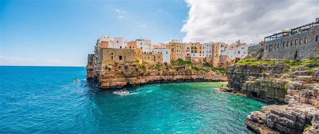, letecký poznávací zájazd, Apúlia - klenot na juhu Talianska, Polignano a Mare