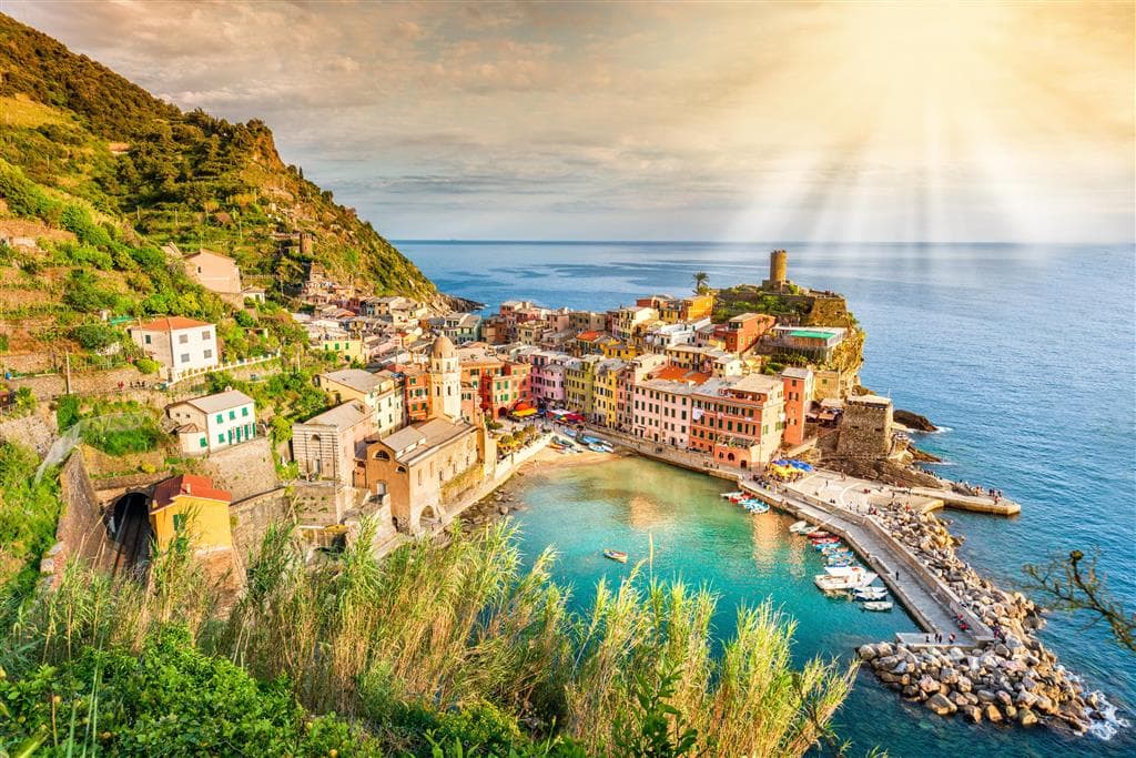 , letecký poznávací zájazd, Ligúria- kráľovstvo pestrofarebných útesov,, Cinque Terre
