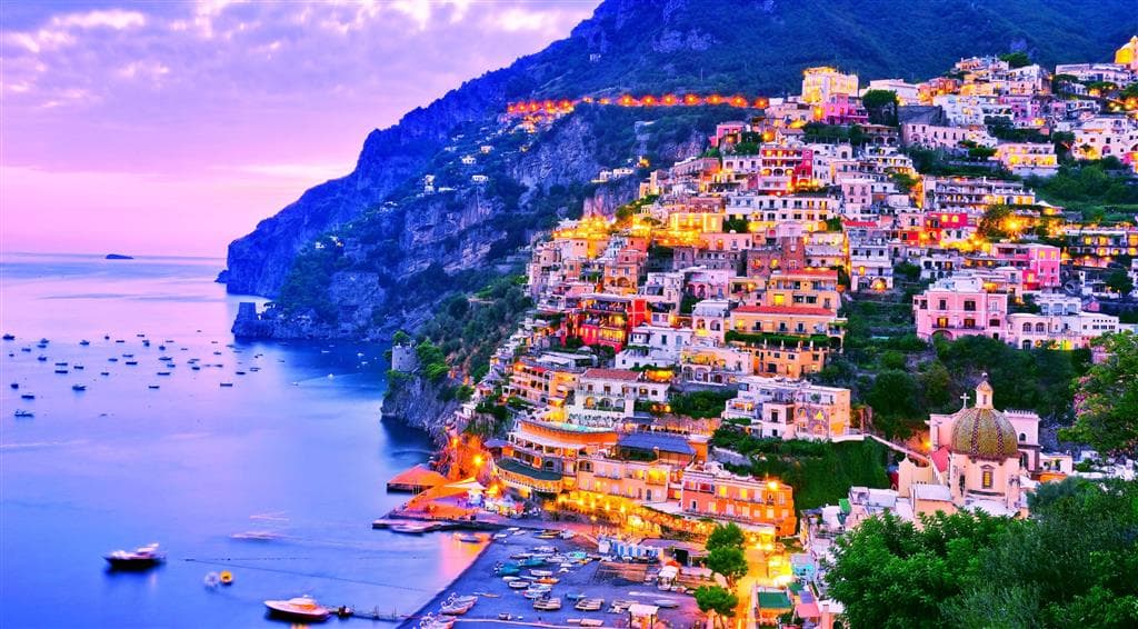 , Letecký poznávací zájazd, Kampánia a čarovný ostrov Capri,, Amalfi