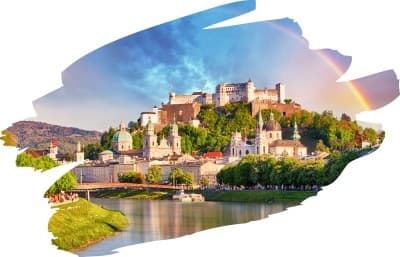 , autobusový poznávací zájazd, Mníchov a Salzburg, leták