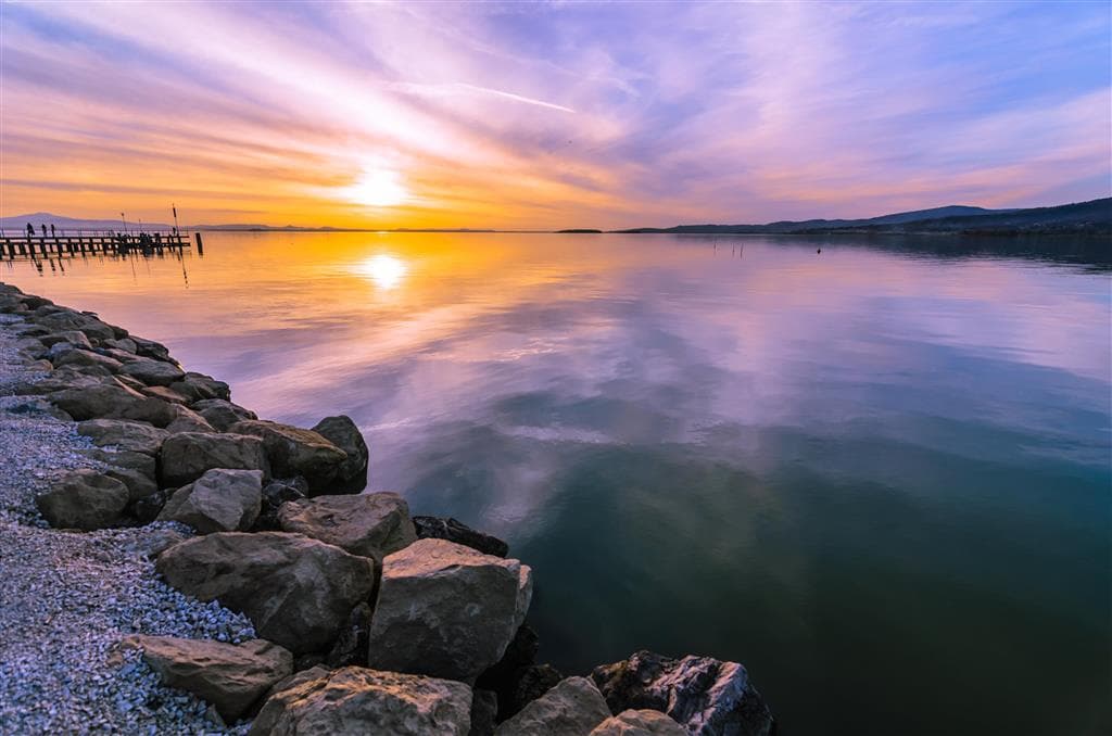 , letecký poznávací zájazd, Tajomstvá Umbrie a Lazia, Lago Trasimeno