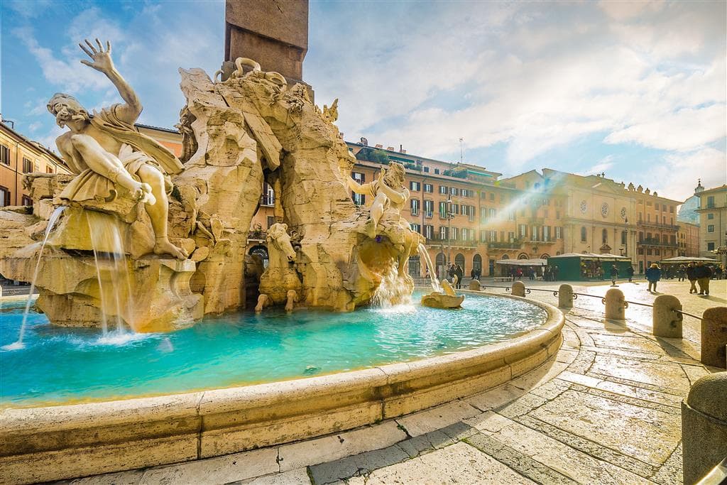 Poznávacie zájazdy autobusom , Rím a olasť Lazio, Rím, Piazza Navona