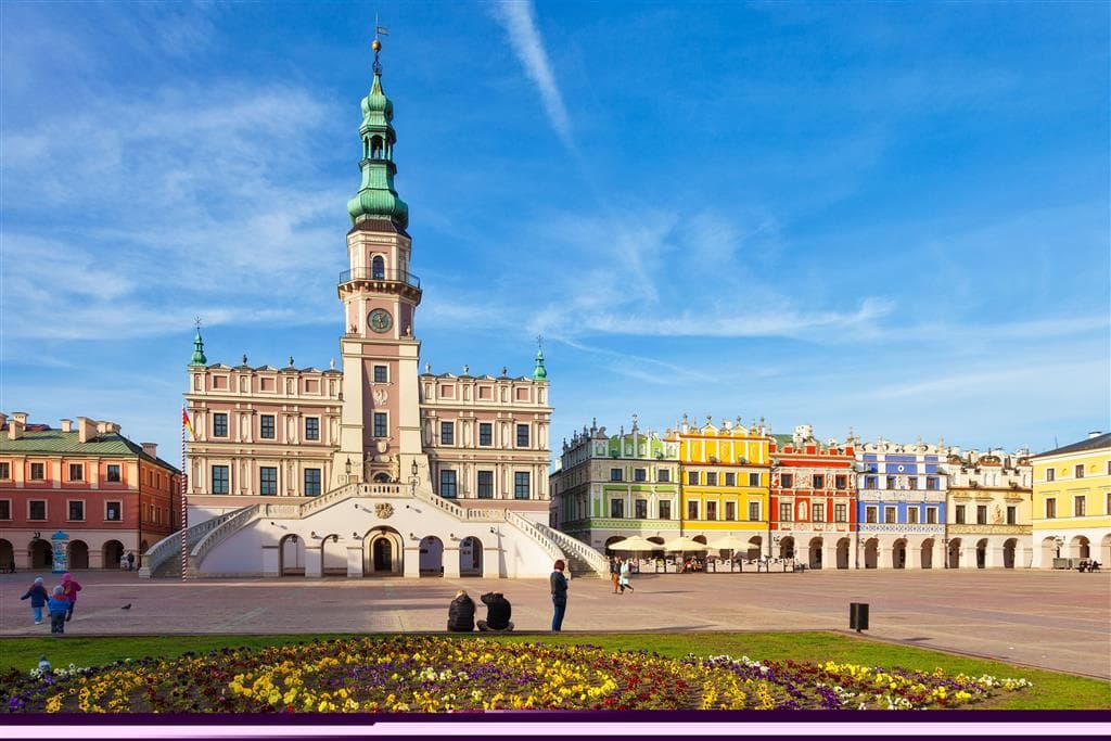 Autobusové poznávacie zájazdy , Poľsko - farebná cesta na sever, Zamosc