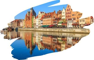 , letecký poznávací zájazd, Poľsko - baltské pobrežie, Gdansk