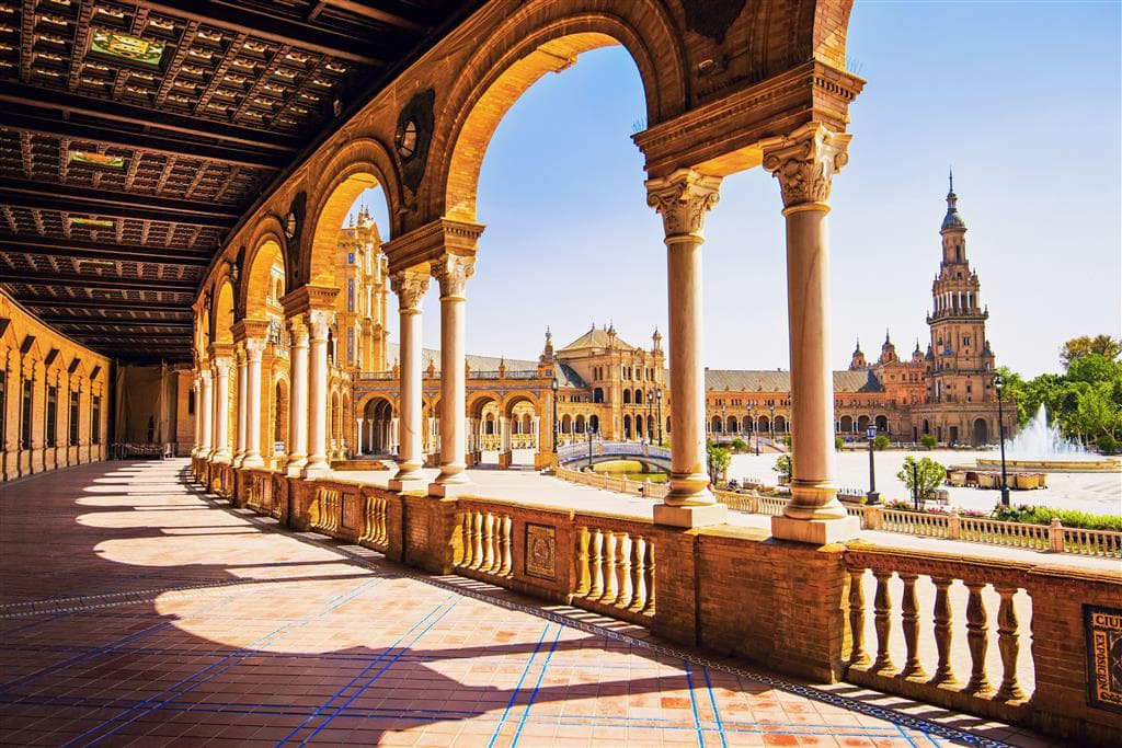 , Letecký poznávací zájazd, Španielsko, Andalúzia s pobytom pri mori,Sevilla, Plaza de Espana