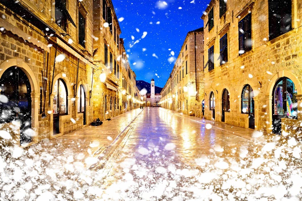 Silvester a zimná festivalová nálada v Dubrovníku