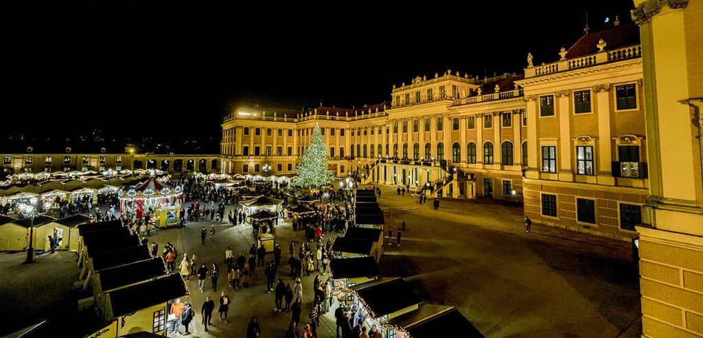 Svetelná záhrada v Schönbrunne