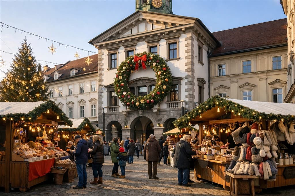 Advent v Slovinsku – Ľubľana a jazero Bled