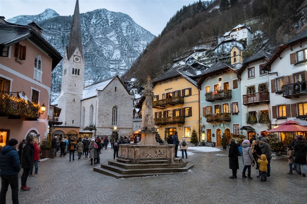 Advent v Hallstatte a Wolfgangsee